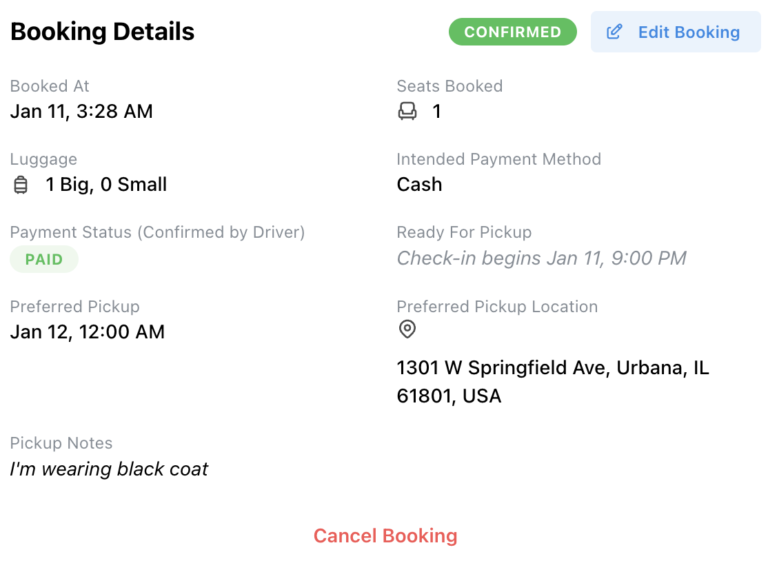 Book your seat, stress-free